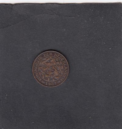 Beschrijving: 1 Cent WILHELMINA 